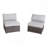 Fully Assembled 2-Person Wicker Seating Set With Cushions-242835597