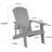 Lounge chair teak color, suitable for all seasons: Outdoor lounge chair, made of sturdy HIPS material, equipped with 304 stainless steel accessories.-134928774
