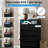 4 Drawer Dresser with Charging Station & LED Lights, Modern Chest with Power Outlets for Bedroom-1456673230