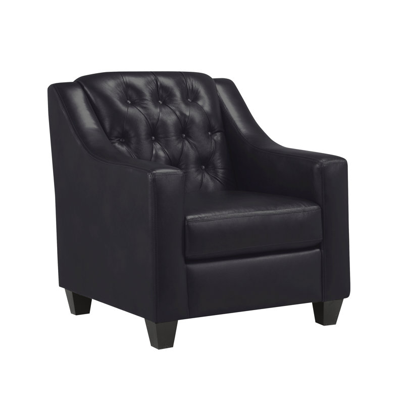 Ensemble de salon 2 pièces Debolt, Cuir noir assorti