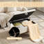 Banc de rangement Mid-Century-1823256403