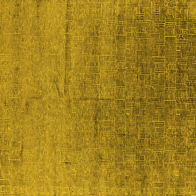 Tapis jaune Mid-Century moderne 2702