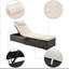 Chaise longue inclinable longue 76,6 po avec coussins