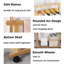 Kissel 80cm Rolling Clothing Rack