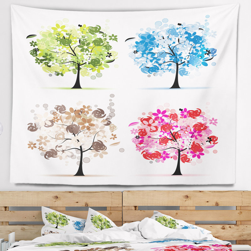 Ensemble de tapisserie floral treestry, H 50 po x l 60 po