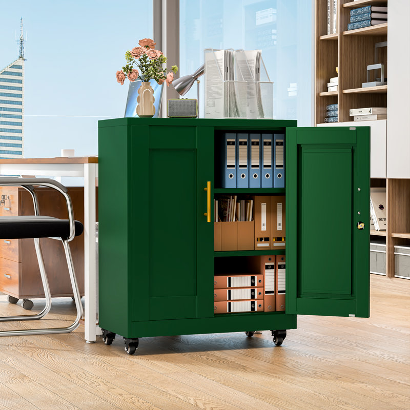 Armoire de rangement Ebern Designs, Vert
