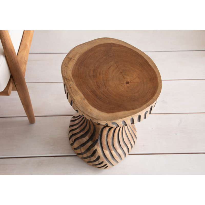 Unika Solid Wood Accent Stool