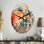 Horloge murale Renni Joyful Geometric II - Landscape
