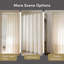 Linen Blend Farmhouse Shower Curtain With Ruffle Hem-123156237-123156235