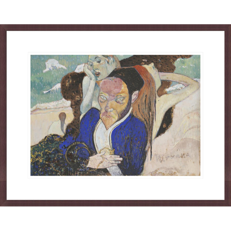 Nirvana: Portrait of Meyer de Haan par Paul Gauguin - Estampe numérique encadrée, H 17,16 po x l 21,75 po