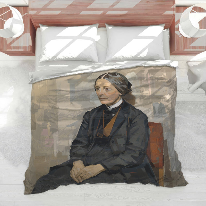 Classic Portrait Painting Comforter, Twin Extra Long