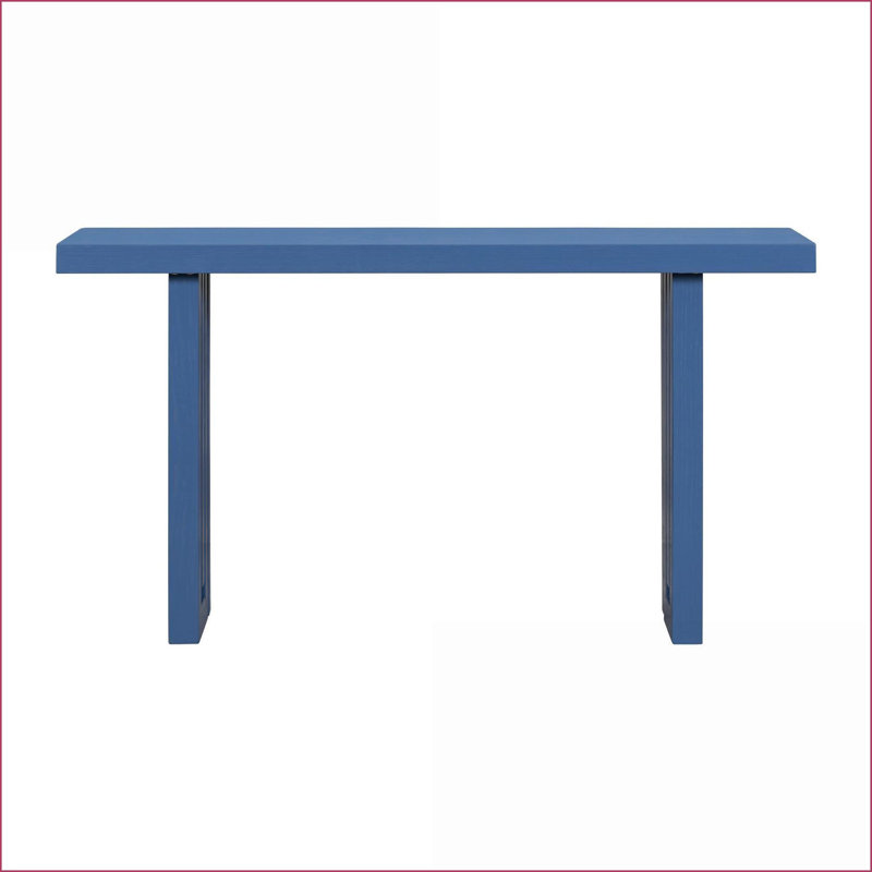 Table basse en placage de chêne de style U pour salon / vestibule, plateau spacieux durable, facile à assembler et amp; Conception polyvalente