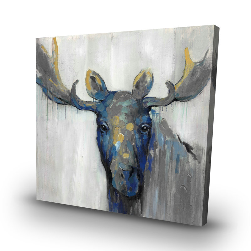 moose - 32"x32" art on canvas