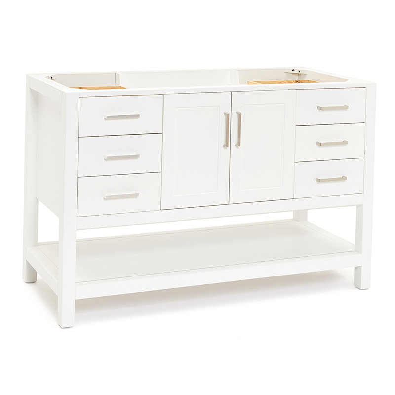 54'' W Single Bathroom Vanity Base, White
