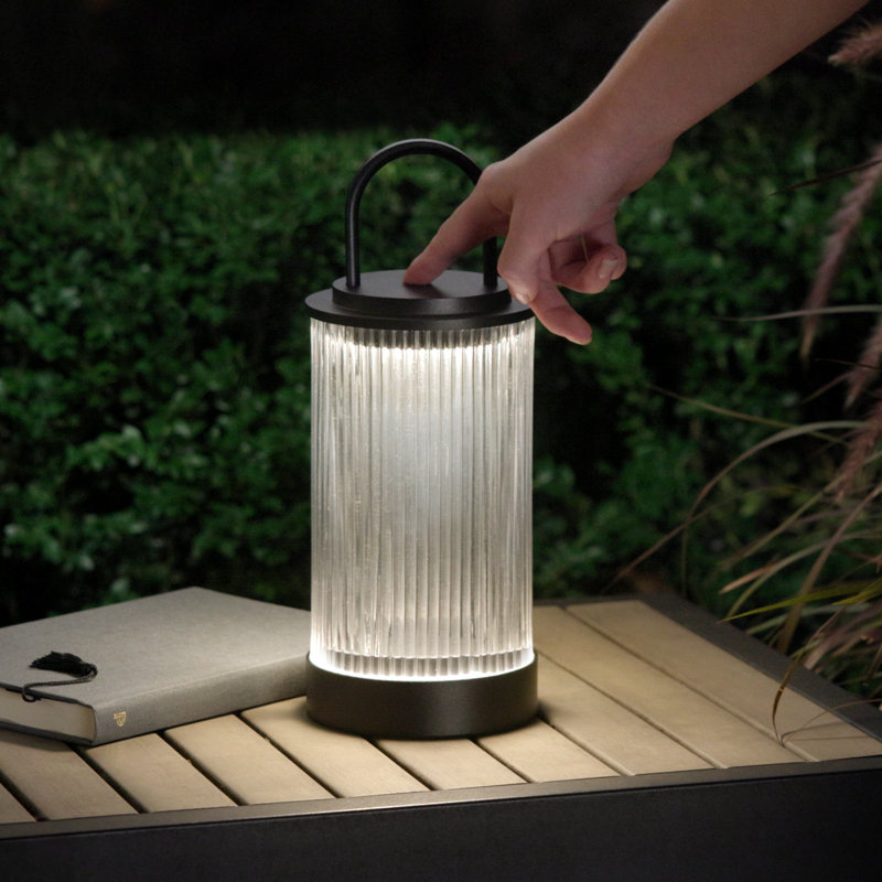 Tawa Accent Rechargeable Table Lamp, Black