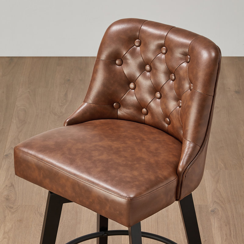 Tabouret de comptoir Arjean 26, Brun