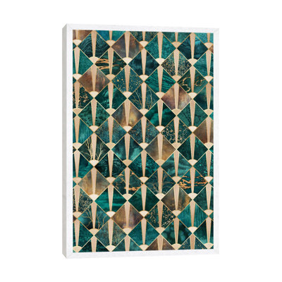 Art Deco Tiles I by Elisabeth Fredriksson - Print on Canvas