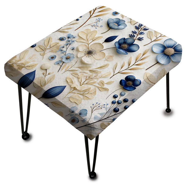 Natural Plant Fusion - Repose-pieds rectangulaire Plants