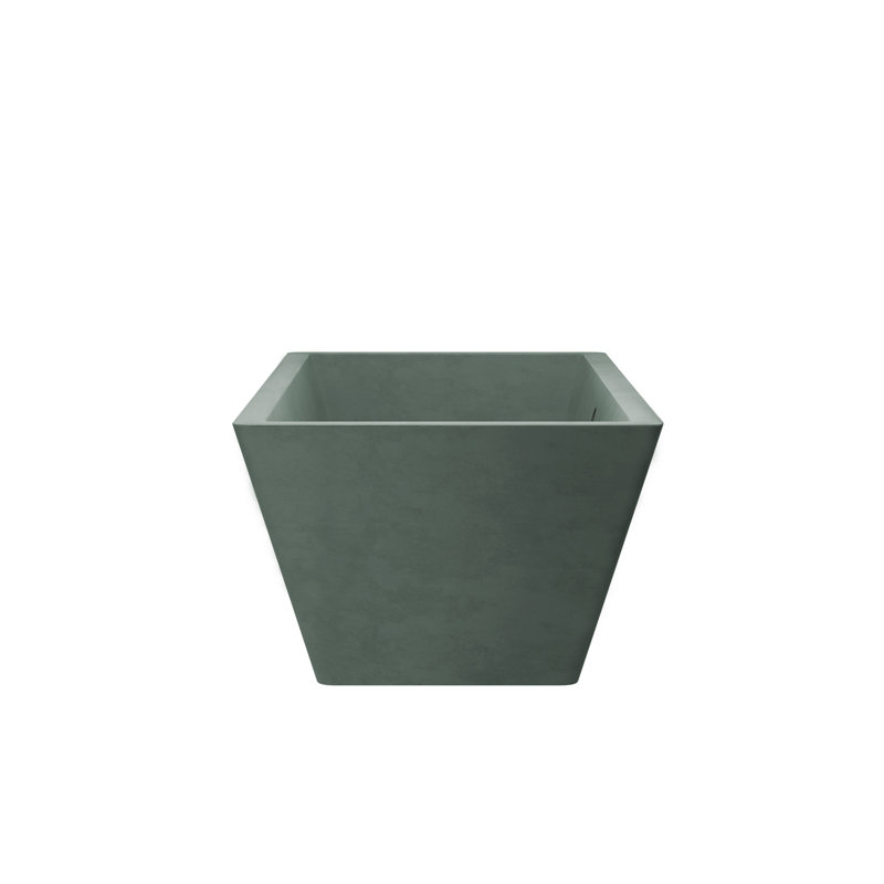 Mendocino 66" x 34" NativeStone Freestanding Soaking Cement Bathtub, Forest