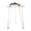 Tabouret de coin transparent en acrylique transparent