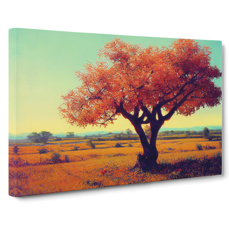 Mysterious Apple Tree - Wrapped Canvas, 50cm H x 76cm W x 3cm D