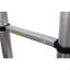Échelle télescopique en aluminium de 12,5 pi avec pieds antidérapants, fonction de sécurité de ralentissement avec échelle d'extension portative stabilisatrice pour le travail domestique et extérieur, capacité de 330 lb