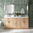 Thornaby 72'' Solid Wood Double Bathroom Vanity with 1.5'' Carrara Quartz Top-1500307766-1500307764