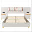Grand lit plateforme tapissier