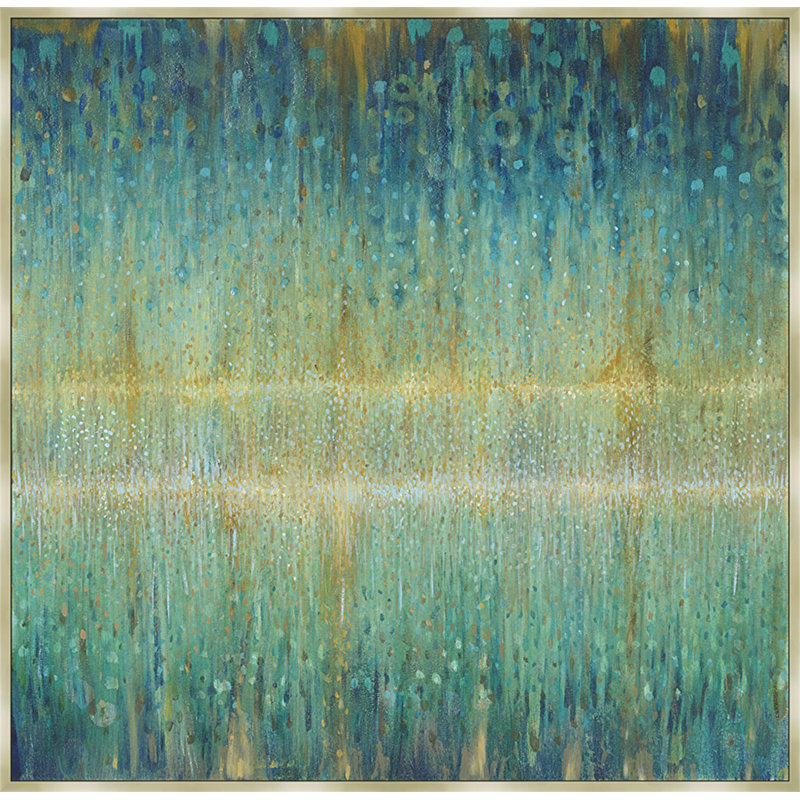 « rain abstract i », reproduction d’art encadrée
