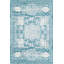 Tapis turquoise à motif géométrique Rizo-354232449