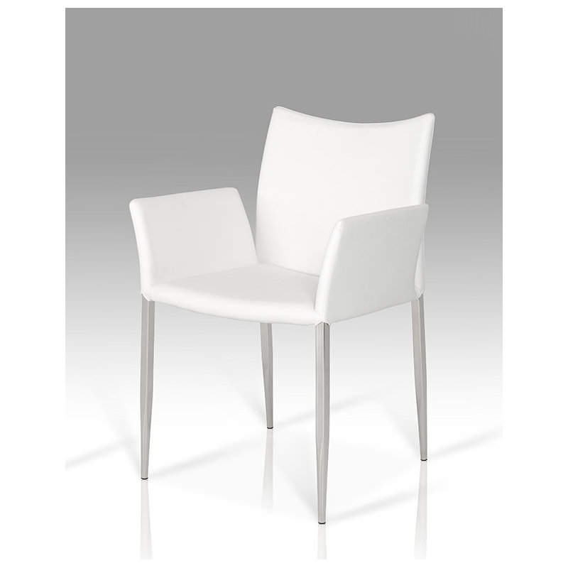Chaise avec accoudoirs en métal Sadiras