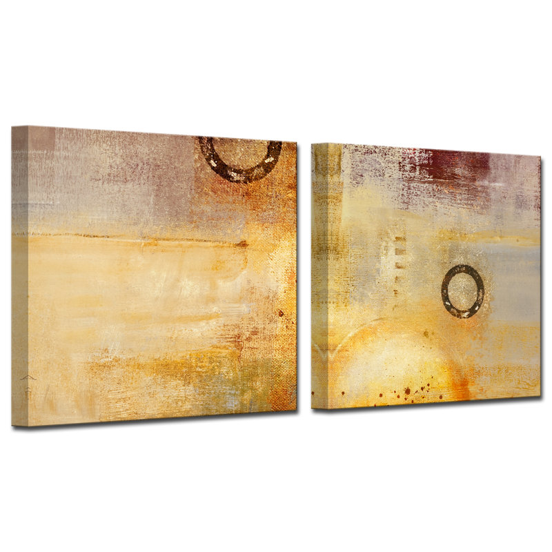 « abstract spa » par ready2hangart, ensemble de 2 reproductions de photos sur toiles tendues