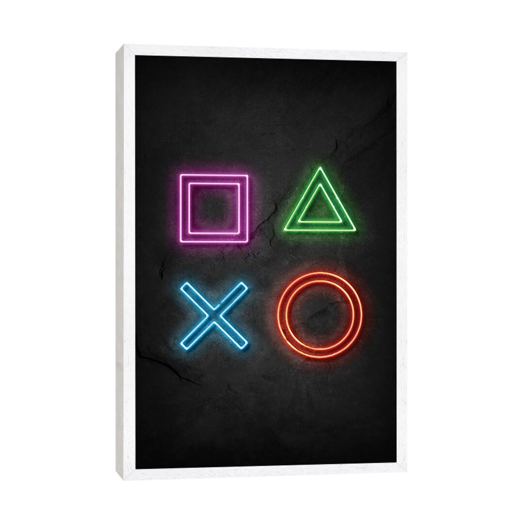 Leinwandbild Playstation Signs Neon