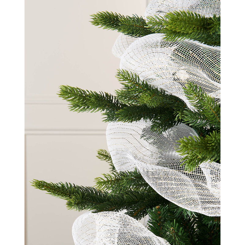 White Mesh with Pale Foil