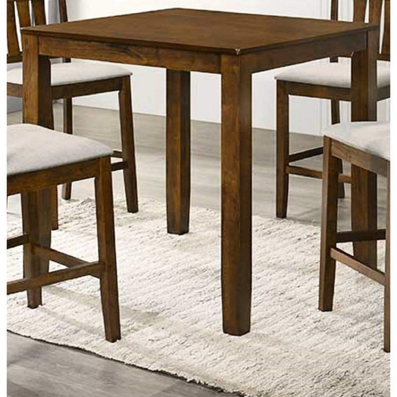 Table de salle à manger à hauteur de comptoir carrée avec soupçon de cerisier, pouvant accueillir 4 convives, Cherry