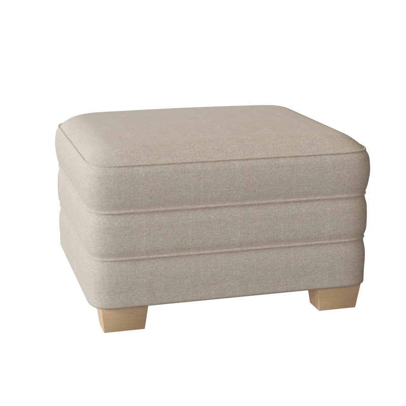 Upholstered Ottoman, Unfinished, Hill Sesame