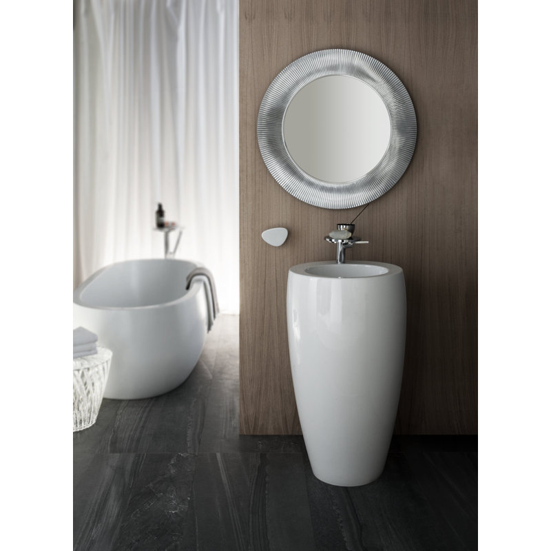 Kartell Flat Wall Mirror, Crystal Transparent
