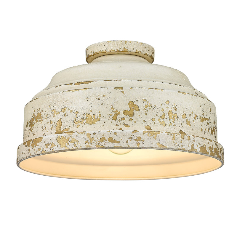 Claudette Flush Mount, Antique Ivory