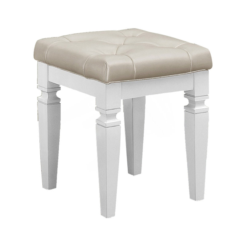 Tabouret de coiffeuse, Blanc