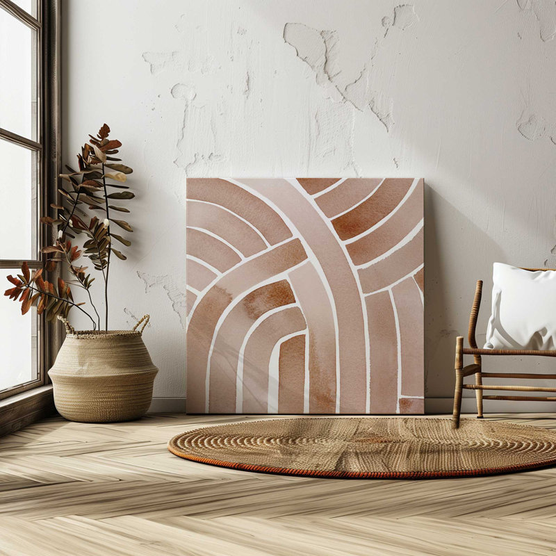 Braided Earth v2 Print on Rolled Canvas, 12" H x 12" W x 1.25" D, Wrapped Canvas