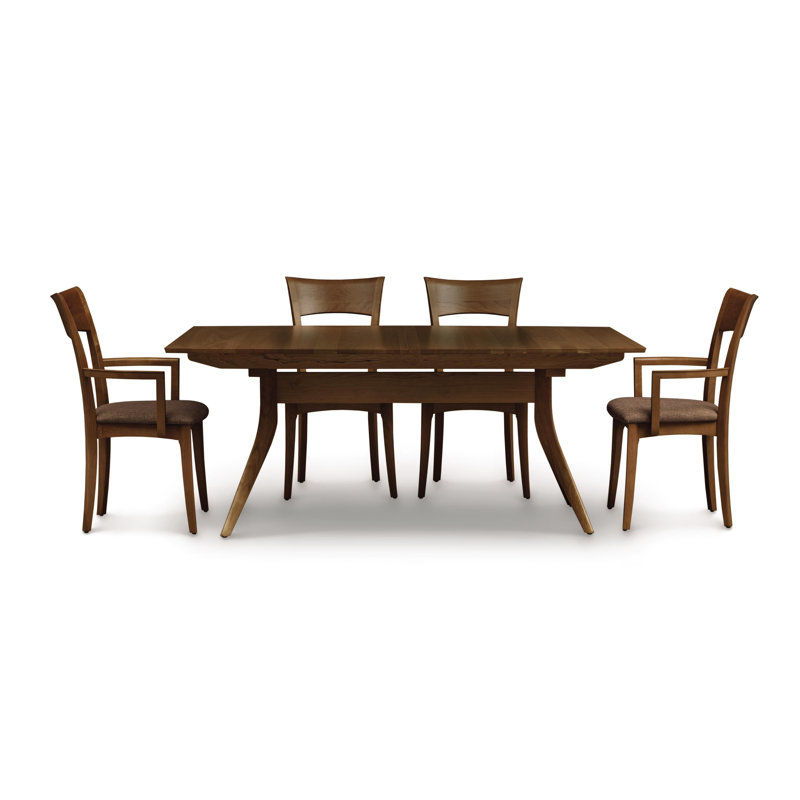 Catalina Trestle Extensions Table, Smoke Cherry, 30" H x 60" L x 40" W