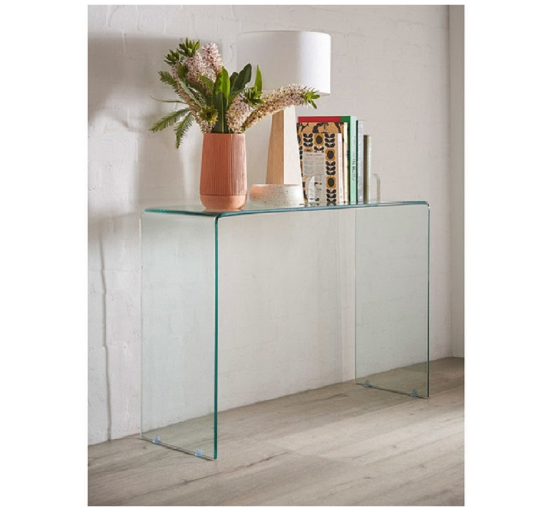 Waterfall Glass Console Orren Ellis 