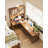 All solid wood L-shaped desk/computer desk-bookcase combo-1385796544