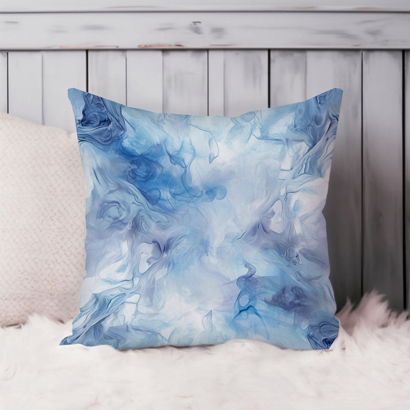 Abstract Blue Myst V Modern, 16"H x 16"W