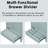 Bathroom Vanity Base, 30", Multi-Functional Storage Cabinet 30" Base Only In - Modern Design, Solid Wood & , Doors Drawer, Adjustable Shelf, Assembly Required-1586683772-1586683773