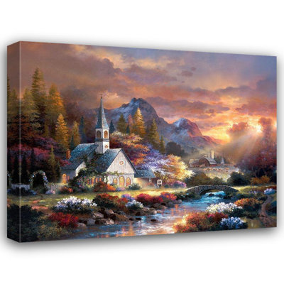 Red Barrel Studio® Lee, James Gallery Wrapped Canvas Art Titled: Morning of Hope