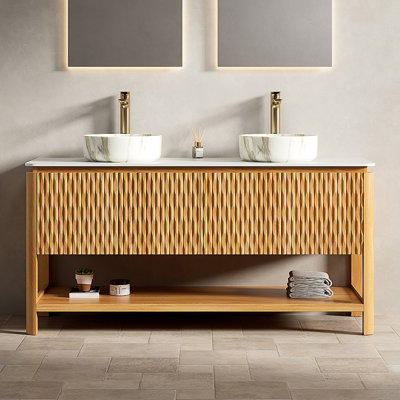 Single Bathroom Vanity with Sintered Stone Top
