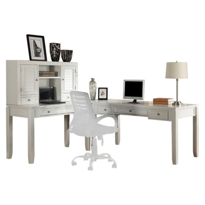 Annmarie 4 Piece Solid Wood Writing Desk Office Set