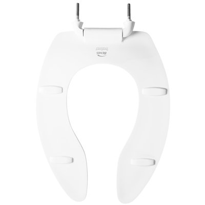 Elongated Heavy-Duty Toilet Seat, Durable Plastic Commercial (7B3155CT 000)