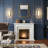1 - Light Flush Mounted Steel Led Wall Sconce
